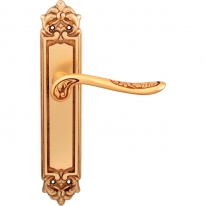 Дверная ручка на планке Melodia Daisy 285Pass Золото французское