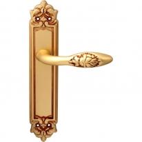 Дверная ручка на планке Melodia Rosa 243Pass Золото французское