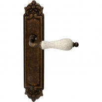 Дверная ручка на планке Melodia Ceramic 179Pass Бронза античная