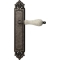 Дверная ручка на планке Melodia Ceramic 179Pass Серебро античное