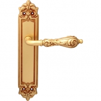 Дверная ручка на планке Melodia Libra 229Pass Золото французское