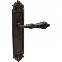 Дверная ручка на планке Melodia Libra 229Pass Серебро античное