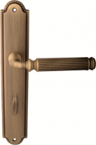 Дверная ручка на планке Melodia Rania 290/458 Wc Бронза матовая