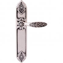 Дверная ручка на планке Class Shamira 1060/1010 Серебро 925