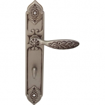 Дверная ручка на планке Class Shamira 1060/1010 Серебро патинированное