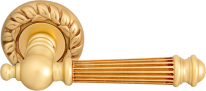 Дверная ручка на розетке Melodia Veronica 102/60mm Золото французское