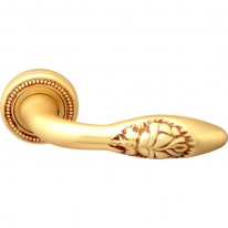 Дверная ручка на розетке Melodia Rosa 243/50L Золото французское