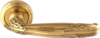 Дверная ручка на розетке Melodia Roma 281V Латунь полированная