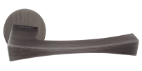 Дверная ручка на розетке Forme Artemide 213R Серебро затемненное