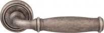 Дверная ручка на розетке Melodia Isabel 266 Серебро античное