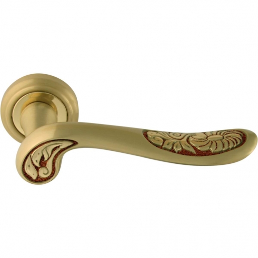 Дверная ручка на розетке Melodia Daisy 285V Золото французское