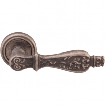 Дверная ручка на розетке Melodia Siracusa 465V Серебро античное