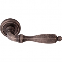 Дверная ручка на розетке Melodia Сamilla 298 298V Серебро античное
