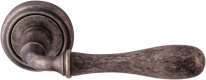 Дверная ручка на розетке Melodia Beta 294V Серебро античное