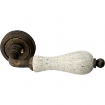 Дверная ручка на розетке Melodia Ceramic 179V Бронза античная