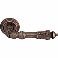 Дверная ручка на розетке Melodia Samantha 292P Серебро античное