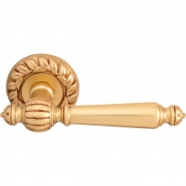 Дверная ручка на розетке Melodia Mirella 235/60mm Золото французское