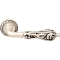 Дверная ручка на розетке Melodia Libra 229D Серебро 925