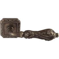 Дверная ручка на розетке Melodia Libra 229Q Серебро античное