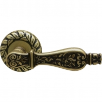 Дверная ручка на розетке Melodia Siracusa 465/60mm Латунь матовая