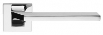 Дверная ручка LINEA CALI на квадратной розетке "GIRO" 487 RO 024 CR хром глянцевый