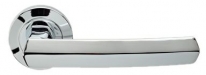 Дверная ручка LINEA CALI на круглой розетке "DAFNI" 509 RO 102 CR хром глянцевый
