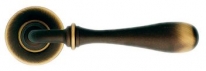 Дверная ручка LINEA CALI на круглой розетке "TOSCA" 745 RO 103 BM матовая бронза