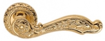 Дверная ручка LINEA CALI на круглой розетке "JARDIN" 1560 RO 115 OZ золото 24K глянцевое