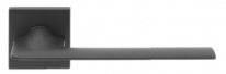 Дверная ручка LINEA CALI на квадратной розетке "JET" 1425 RO 019 VE матовый черный