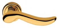 Дверная ручка LINEA CALI на круглой розетке "SIRENA" 813 RO 103 OS матовая латунь