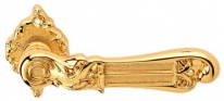 Дверная ручка LINEA CALI "TIFFANY" 1308 RO 018 на фигурной розетке OZ золото 24K глянцевое
