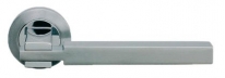 Дверная ручка LINEA CALI "ELLE" 1050 RO 102 на круглой розетке CC хром полированный / хром матовый
