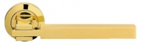 Дверная ручка LINEA CALI "ELLE" 1050 RO 102 на круглой розетке OL глянцевая латунь