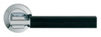 Дверная ручка LINEA CALI "ELLE PELLE" 1052 RO 102  на круглой розетке CR хром глянцевый