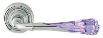 Дверная ручка LINEA CALI "GEMMA" 1121 RO 103 на круглой розетке CR violet хром глянцевый