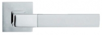 Дверная ручка LINEA CALI "THAIS" 1155 RO 019 на квадратной розетке CC хром полированный / хром матовый