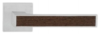 Дверная ручка LINEA CALI "ZEN" Wenge 1158 RO 019 на квадратной розетке CS хром матовый