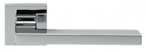Дверная ручка LINEA CALI на квадратной розетке "SINTESI" 1300 RO 019 CR хром глянцевый