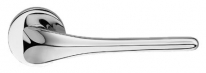 Дверная ручка LINEA CALI на круглой розетке "SPIRIT" 1450 RO 023 CR хром глянцевый