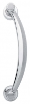 Ручка дверная скоба Linea Cali "ELIKA" 991 MN MC хром глянцевый / хром матовый (275 мм)