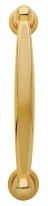 Ручка дверная скоба Linea Cali "FUTURA" 970 MN OM золото 24K / матовое золото