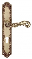 Дверная ручка Linea Cali на планке "POESIA" 1397 PL YALE OF франзуское золото