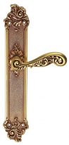 Дверная ручка Linea Cali на планке "ROCOCO" 1285 PL OF франзуское золото
