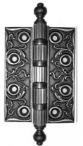 Петля дверная универсальная латунная Linea Cali 1270 CE TM античное серебро