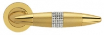Дверная ручка LINEA CALI "HAVANA" 1090 RO 102 на круглой розетке OM золото 24K / матовое золото