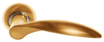 Дверная ручка Rossi LD 20-1 "DIANA" SG/CP золото матовое