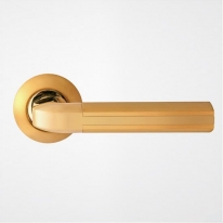 Дверная ручка Rossi LD 298-2 "OPERA" SG/CP золото матовое/никель