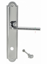Ручка дверная на планке с фиксатором Extreza TERNI (Терни) 320 PL03 WC полированный хром F04