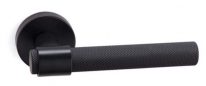 Дверная ручка на круглой розетке SYSTEM AXEL-T HA187TRO12 AL6 черный