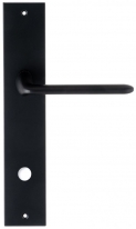Дверная ручка Extreza Hi-Tech VIKI 127 на планке PL11 черный F22 WC